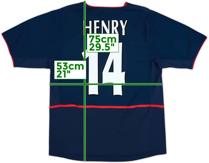 2002-04 Arsenal Away Shirt Henry #14 - 8/10 - (M)