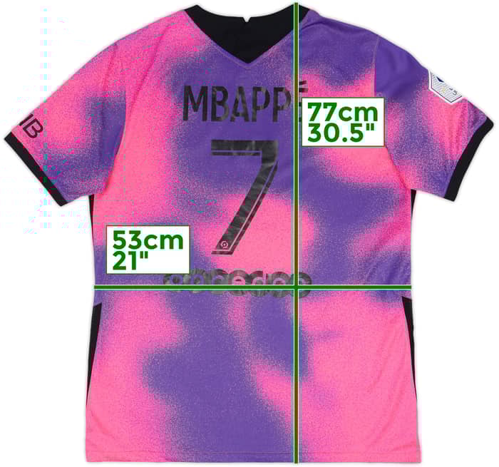 2020-21 Paris Saint-Germain Fourth Shirt Mbappe #7 - 10/10 - (L)