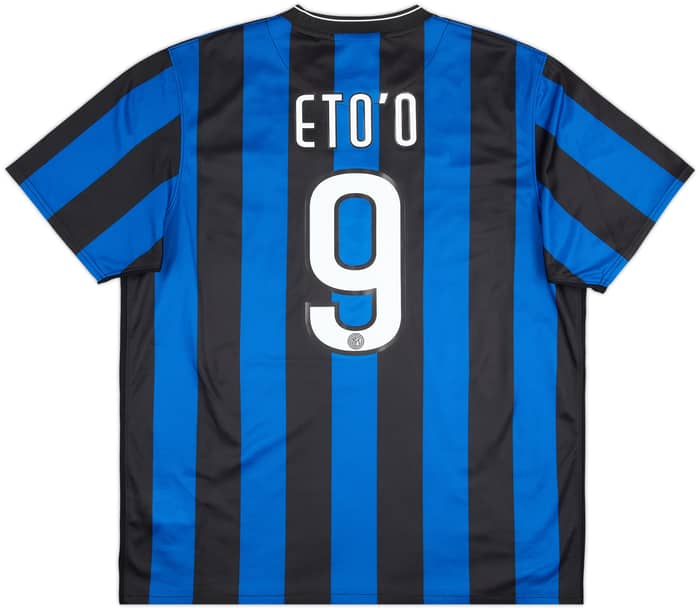 2009-10 Inter Milan Basic Home Shirt Eto'o #9 - 8/10 - (XL)