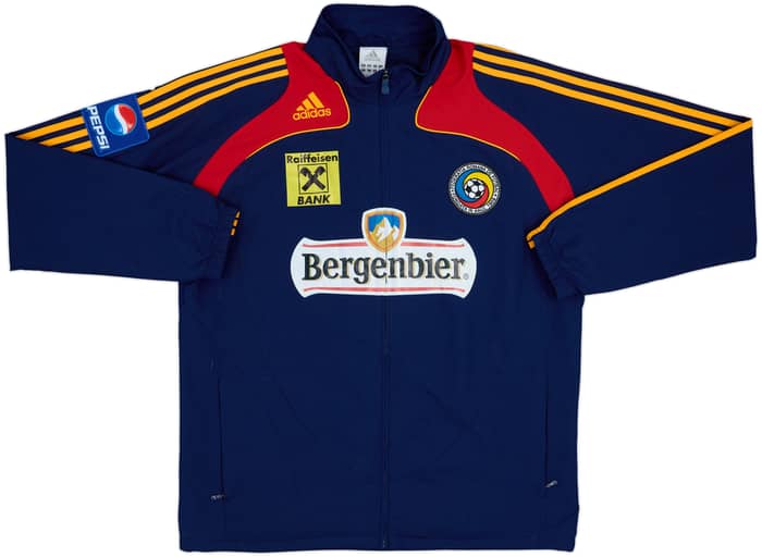2007-08 Romania Player Issue adidas Track Jacket - 8/10 - (L/XL)