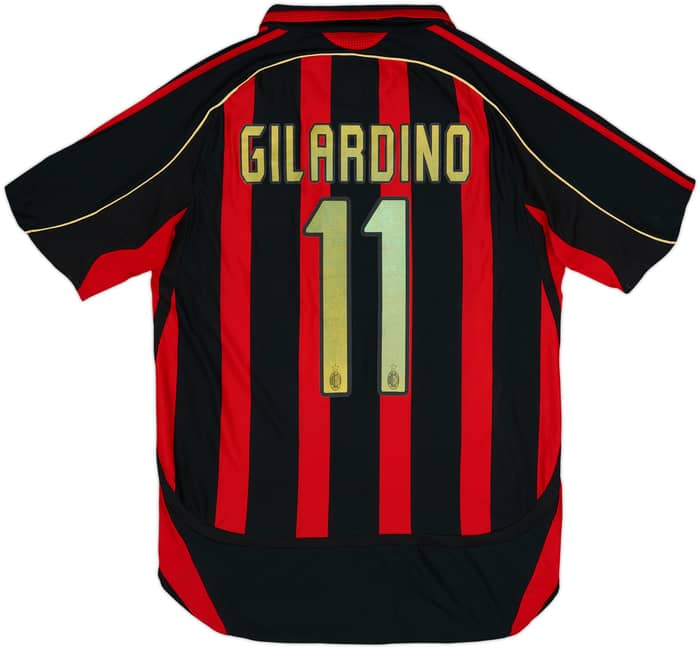 2006-07 AC Milan Home Shirt Gilardino #11 - 4/10 - (M)