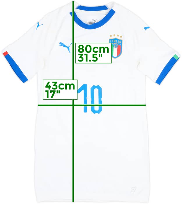 2018-19 Italy Player Issue Away Shirt #10 - 5/10 - (L)