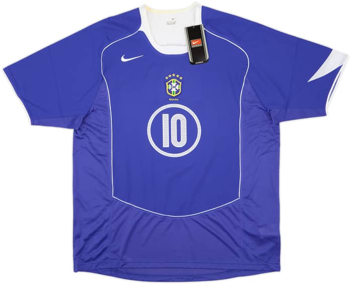2004-06 Brazil Away Shirt Ronaldinho #10 (XL)