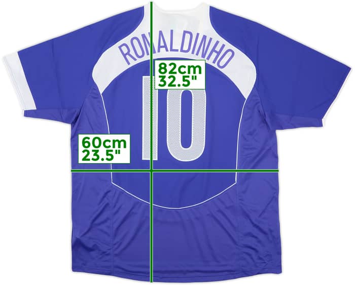 2004-06 Brazil Away Shirt Ronaldinho #10 (XL)