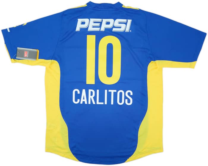 2004-05 Boca Juniors Home Shirt Carlitos #10 (XL)