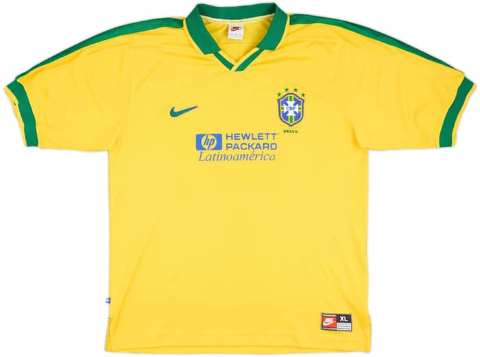 1997-98 Brazil Home Shirt #17 - 6/10 - (XL)