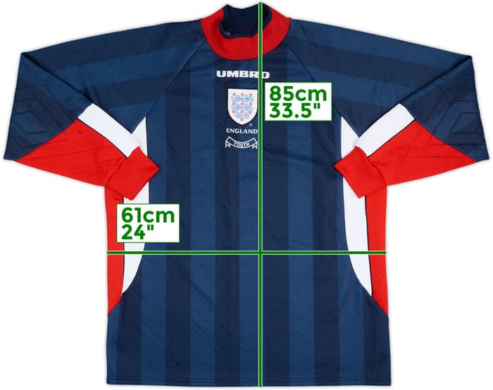 1998 England U-18 Match Issue GK Shirt #1 (Evans)