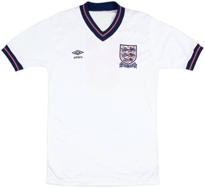 1984-86 England U-21 Match Issue Home Shirt #6