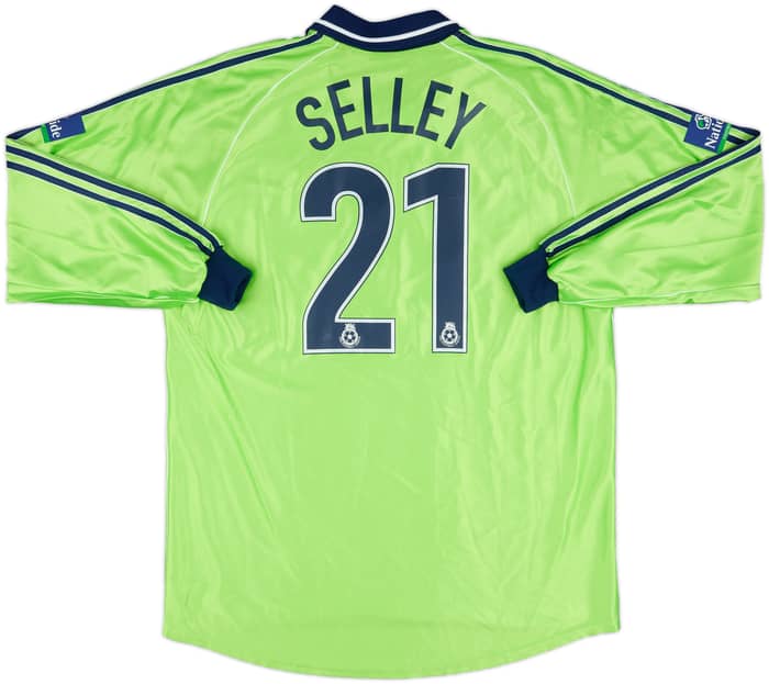 1999-00 Fulham Match Issue Away L/S Shirt Selley #21