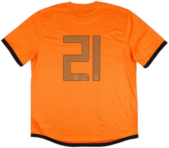2012-13 Netherlands Match Issue Home Shirt #21