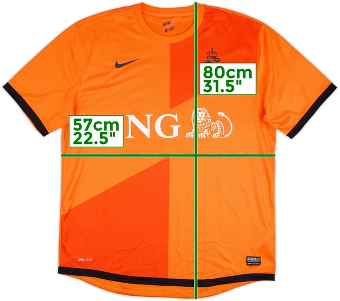 2012-13 Netherlands Match Issue Home Shirt #21