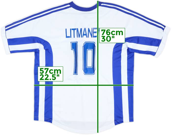 1998-00 Finland Signed Home Shirt Litmanen #10 - 7/10 - (L)