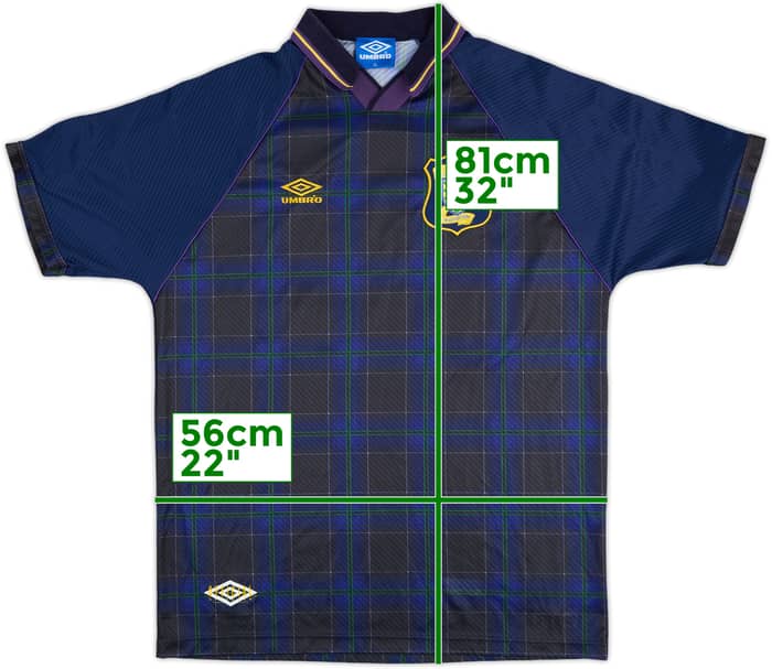 1994-96 Scotland Match Issue Home Shirt #20