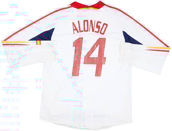 2004-06 Spain Player Issue Away L/S Shirt Alonso #14 - 6/10 - (XL)