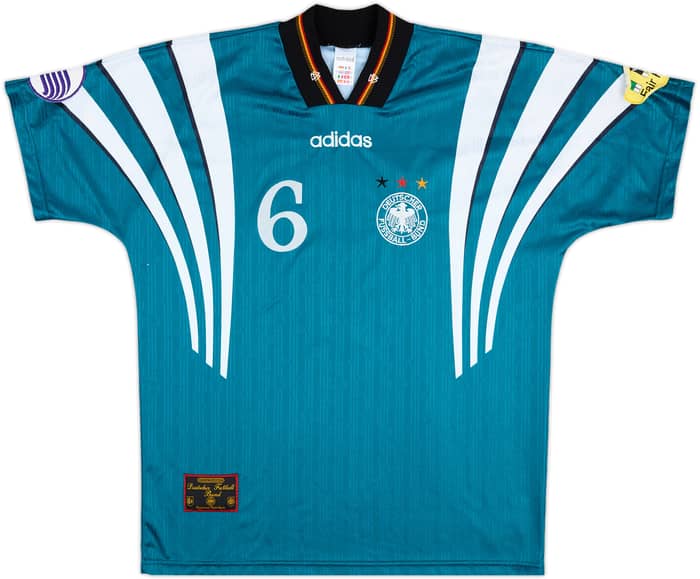 1997 Germany Womens Match Issue Euro 97 Away Shirt Wunderlich #6