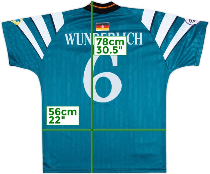 1997 Germany Womens Match Issue Euro 97 Away Shirt Wunderlich #6
