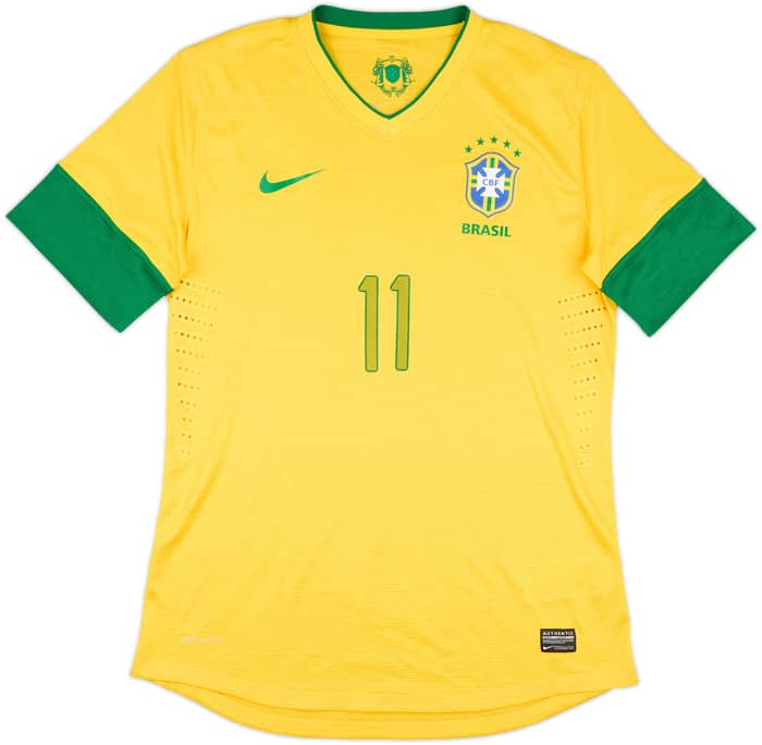 2012-13 Brazil Authentic Home Shirt Neymar #11 - 8/10 - (L)