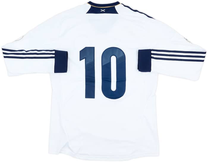 2012-14 Scotland Player Issue World Cup Qualifiers Away L/S Shirt #10 - 7/10 - (L)