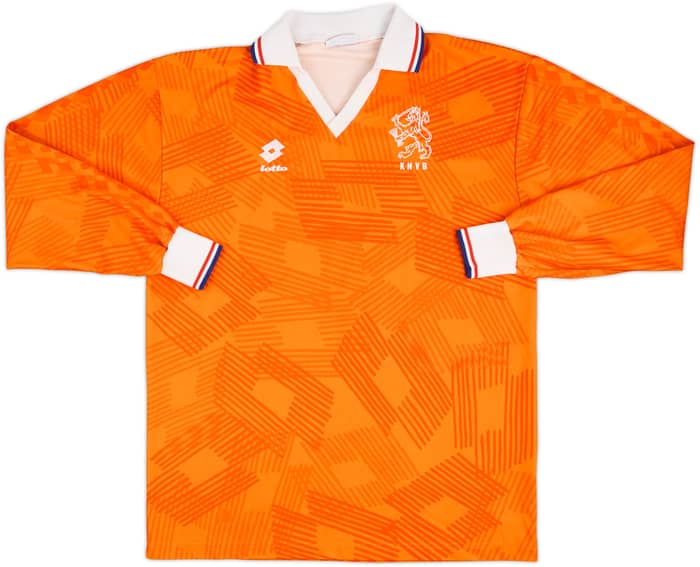 1992-94 Netherlands Match Issue Home L/S Shirt #14