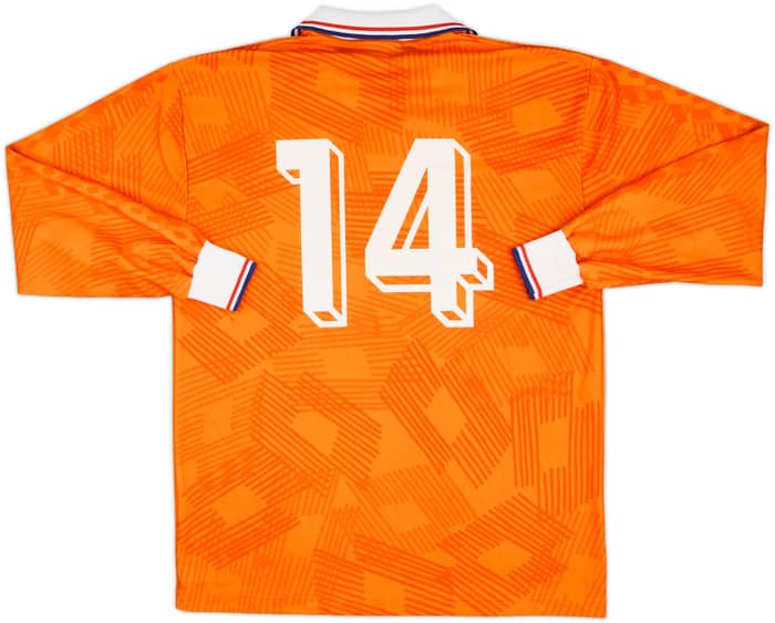 1992-94 Netherlands Match Issue Home L/S Shirt #14
