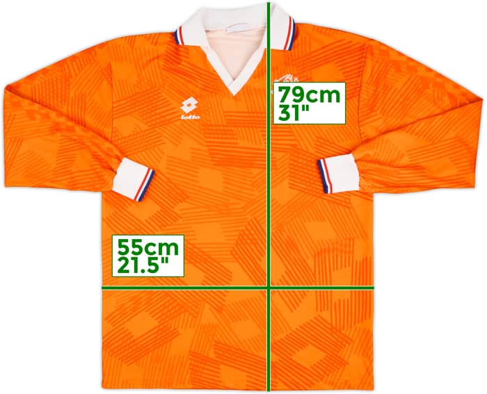 1992-94 Netherlands Match Issue Home L/S Shirt #14