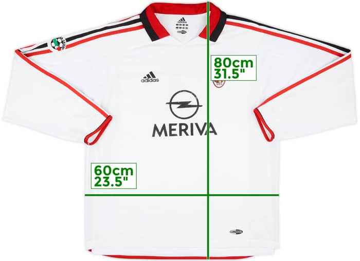 2003-04 AC Milan Match Issue Away L/S Shirt #6