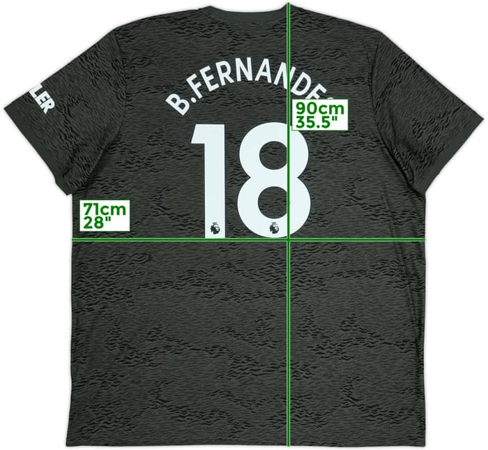 2020-21 Manchester United Away Shirt B.Fernandes #18 - 10/10 - (3XL)