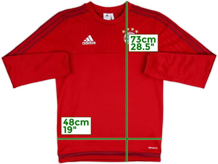 2015-16 Bayern Munich adidas Sweat Top - 8/10 - (S)