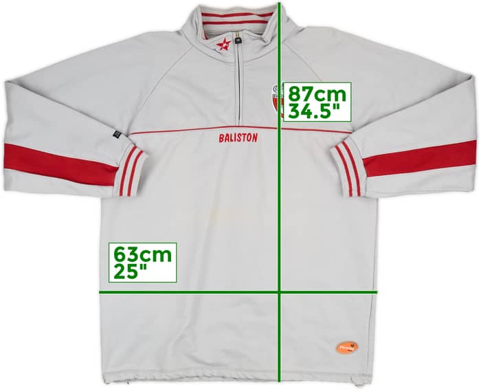 2005-06 Royal Excel Mouscron Baliston 1/4 Zip Sweat Top - 7/10 - (XL)