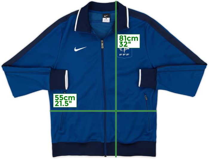 2011-12 France Nike N98 Track Jacket - 8/10 - (L)