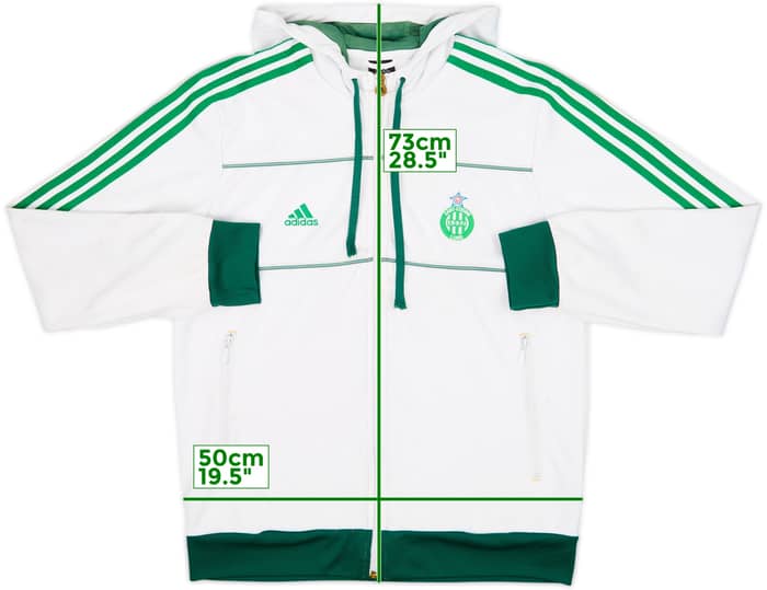 2011-12 Saint Etienne adidas Hooded Track Jacket - 5/10 - (M)