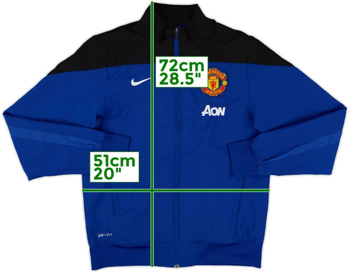 2013-14 Manchester United Nike Track Jacket - 10/10 - (S)