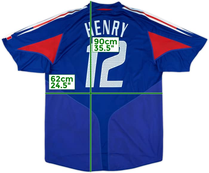 2004-06 France Home Shirt Henry #12 - 6/10 - (XL)