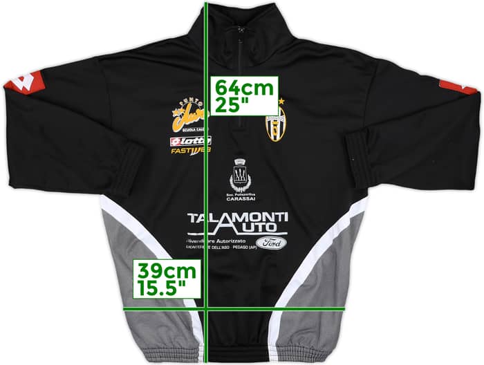 2002-03 Juventus Lotto 1/4 Zip Drill Top - 9/10 - (S)