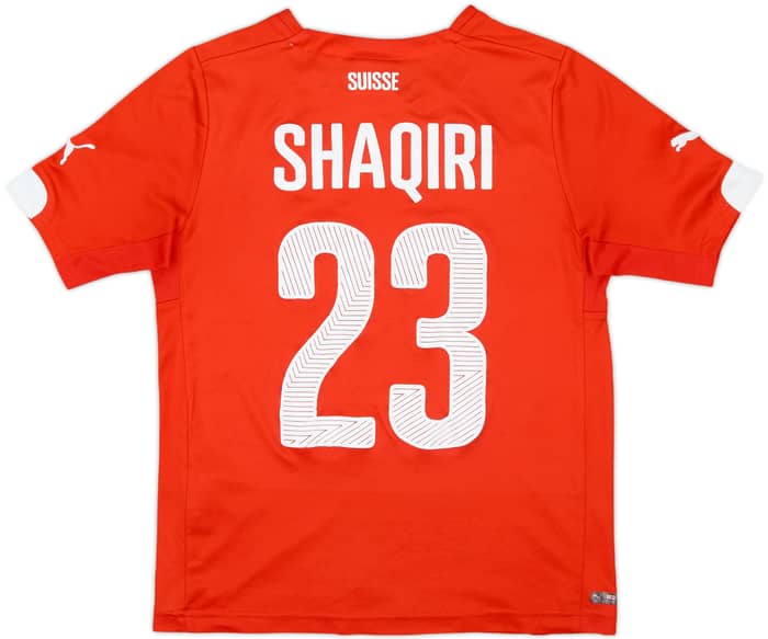 2014-15 Switzerland Home Shirt Shaqiri #23 - 4/10 - (S.Boys)