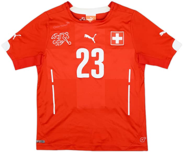 2014-15 Switzerland Home Shirt Shaqiri #23 - 4/10 - (S.Boys)
