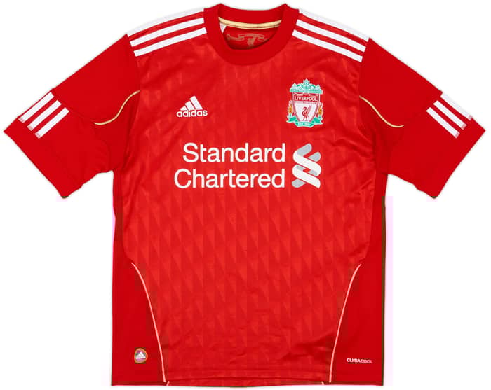 2010-12 Liverpool Home Shirt Cole #10 - 8/10 - (L.Boys)