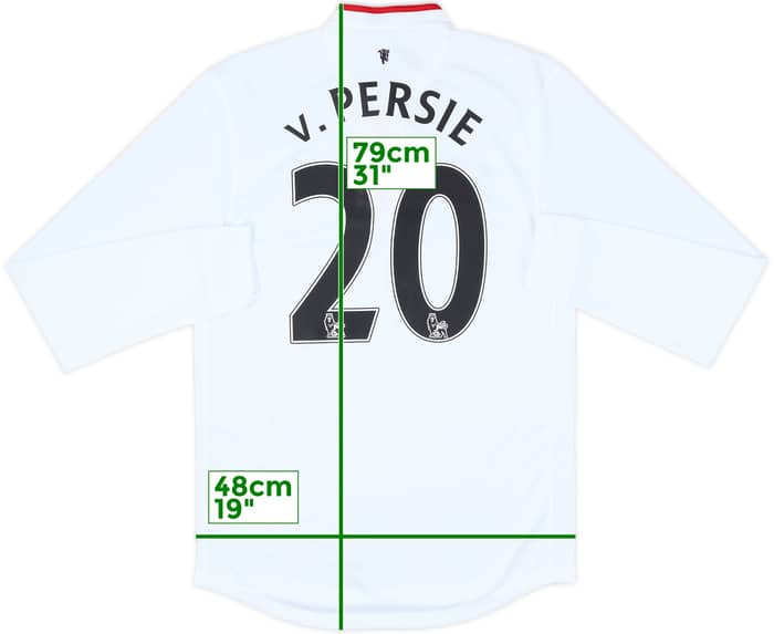 2012-14 Manchester United Away L/S Shirt v.Persie #20 (S)