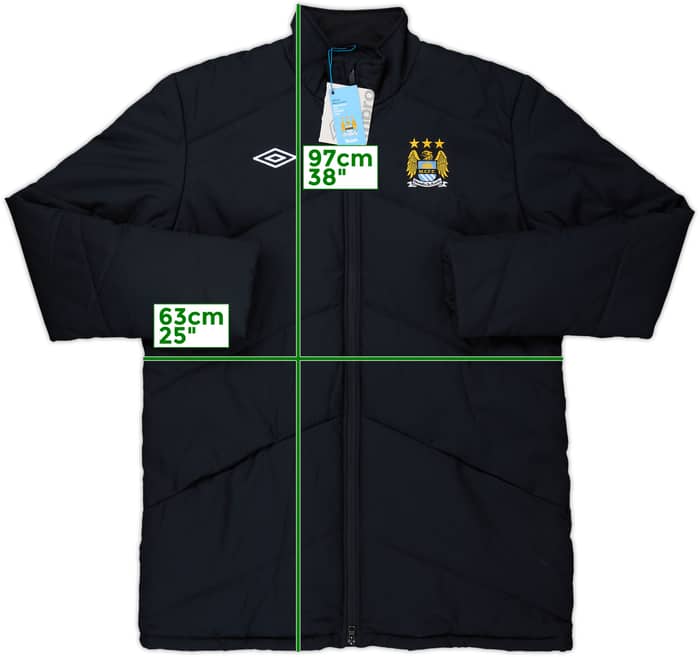 2009-10 Manchester City Umbro Padded Bench Coat (XL)
