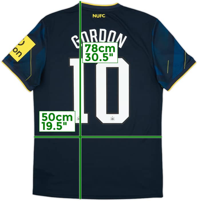 2023-24 Newcastle Third Shirt Gordon #10 - 10/10 - (M)