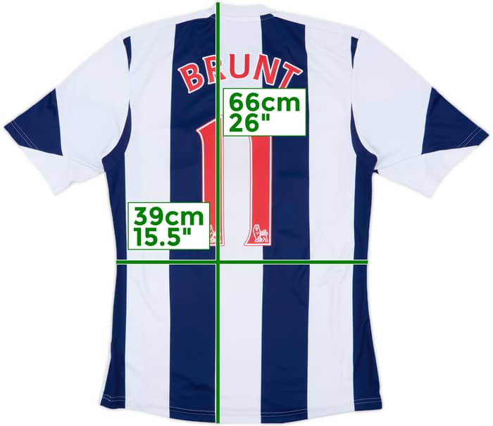 2013-14 West Brom Home Shirt Brunt #11 - 7/10 - (S)