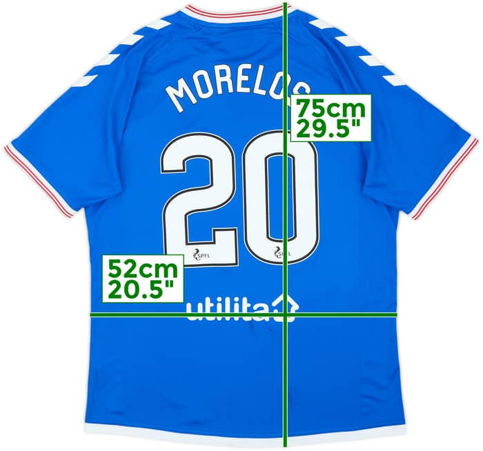2019-20 Rangers Home Shirt Morelos #20 - 5/10 - (L)