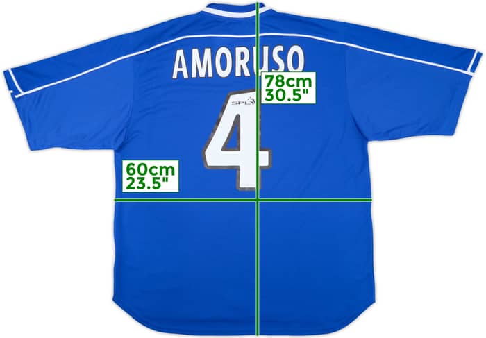 1999-01 Rangers Home Shirt Amoruso #4 (XL)
