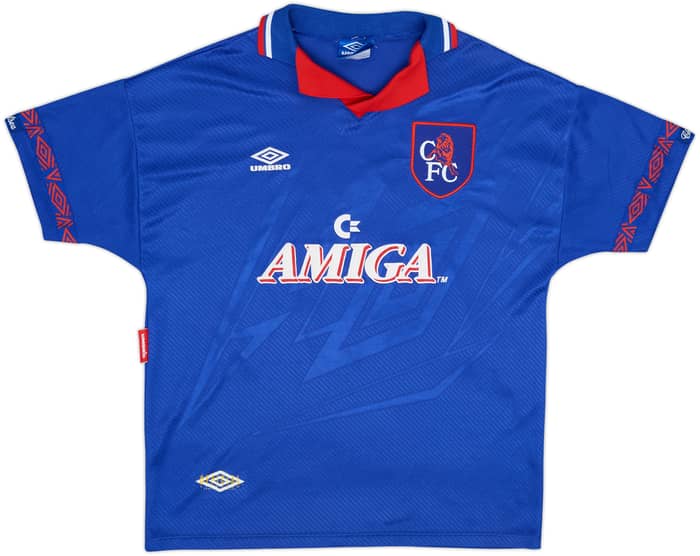 1993-94 Chelsea Home Shirt Hoddle #20 - 8/10 - (XL)