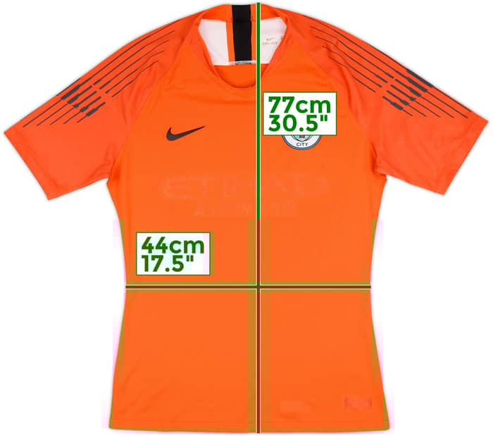 2018-19 Manchester City Authentic GK S/S Shirt - 4/10 - (M)