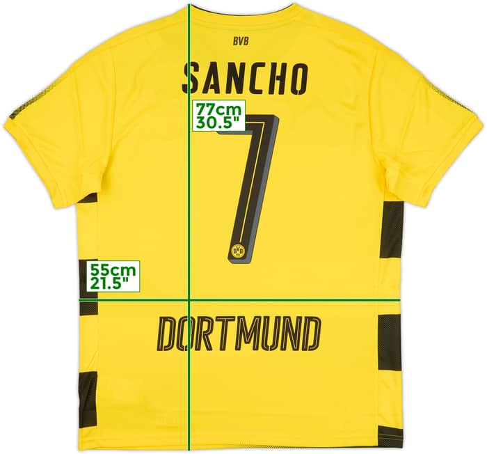 2017-18 Borussia Dortmund Home Shirt Sancho #7 (L)