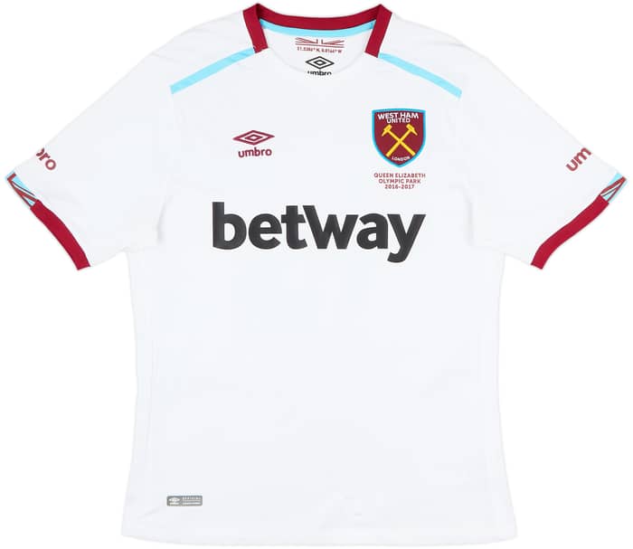 2016-17 West Ham Away Shirt Noble #16 - 8/10 - (M)