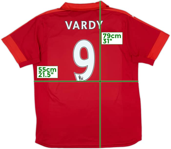 2016-17 Leicester Away Shirt Vardy #9 - 5/10 - (XL)