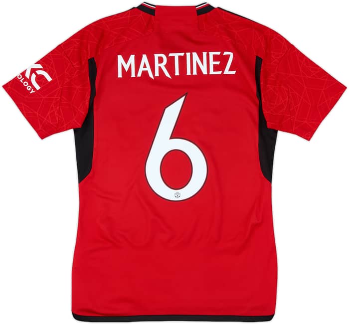 2023-24 Manchester United Home Shirt Martinez #6 - 9/10 - (S)