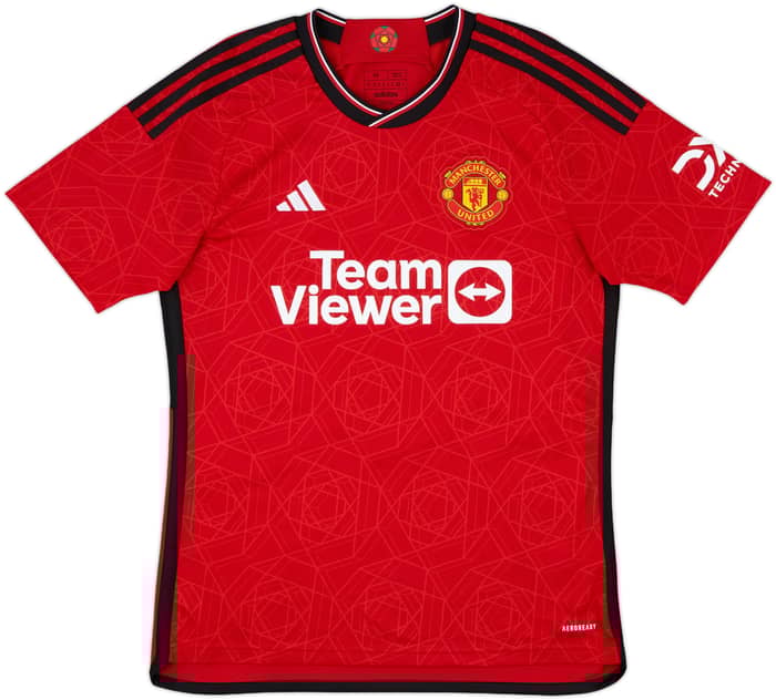 2023-24 Manchester United Home Shirt Martinez #6 - 9/10 - (M)